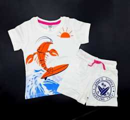 Lobster Surfer Design Boys T-Shirt & Pant Set