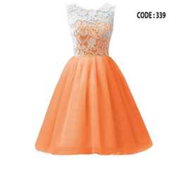 Orange Color Kids Party wear